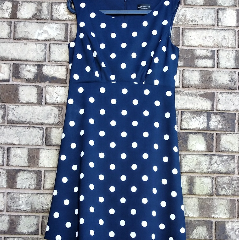Connected size 10 polka dot dress